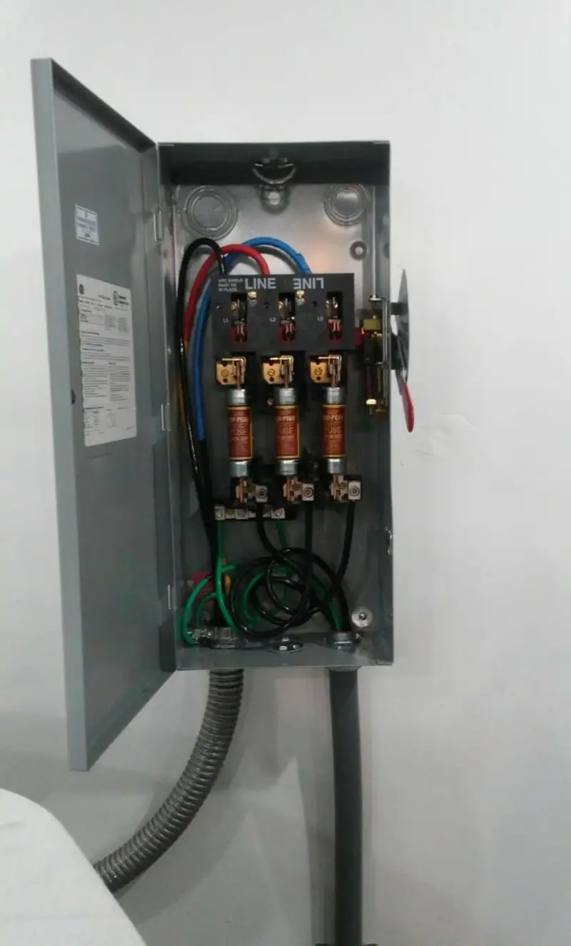Three-phase disconnect switch installed for Electrical Wiring & Rewiring in Pahrump